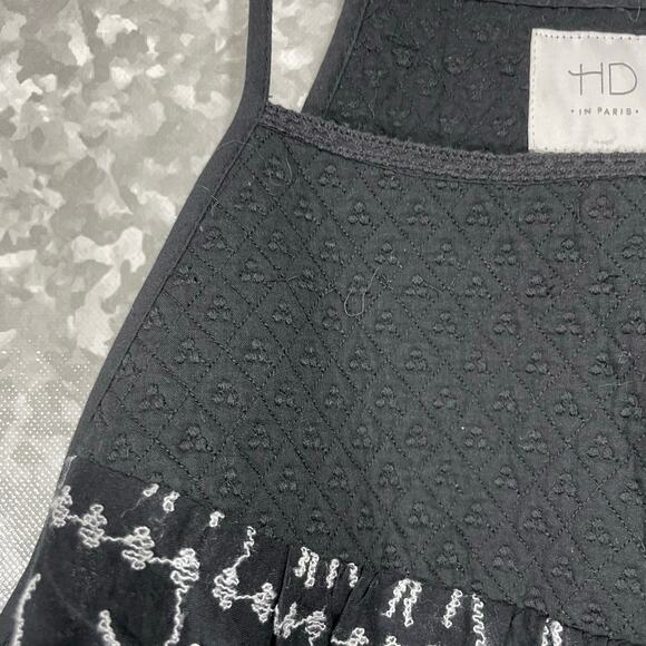 HD In Paris Women's Black Embroidered Animals Tank Top - Size Small - Whimsical - Picture 4 of 8